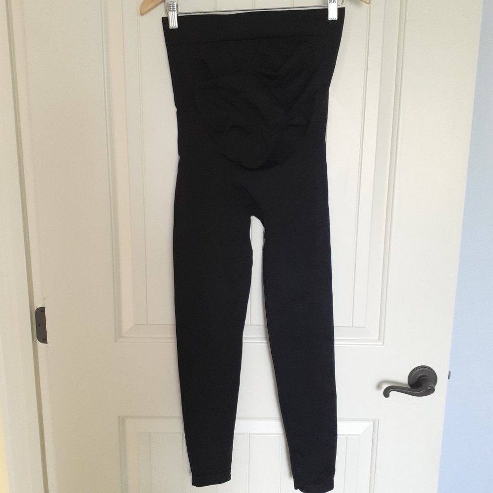 BLANQI Everyday Maternity Belly Support Full Length Leggings in Black Size L
